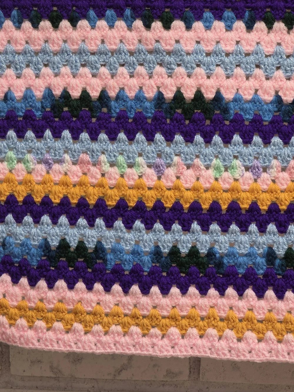 Handmade Multicolor Crochet Baby Blanket | 37